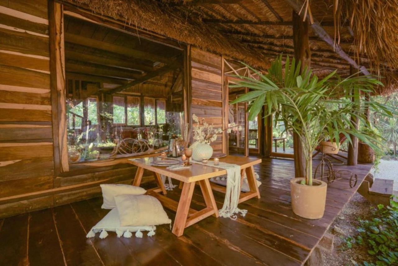 プエルト・モレロス Madre Tierra Eco Habitatゲストハウス エクステリア 写真